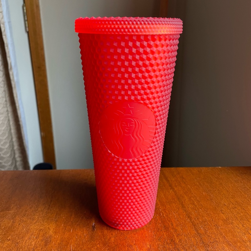 2020 Starbucks Holiday Matte Red Studded Venti Soft touch travel tumbler